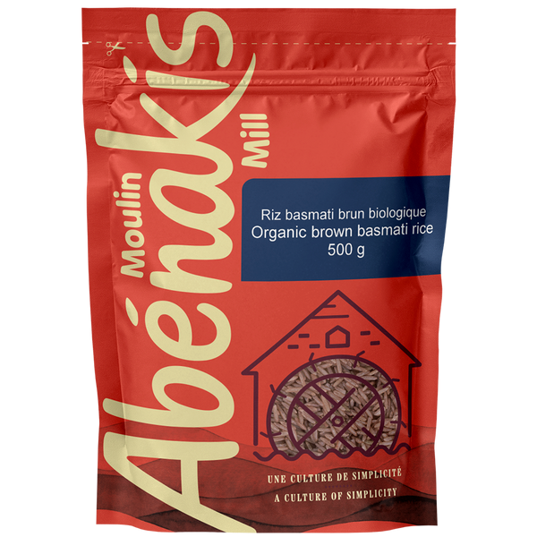 Riz basmati brun 100% biologique - Moulin Abénakis