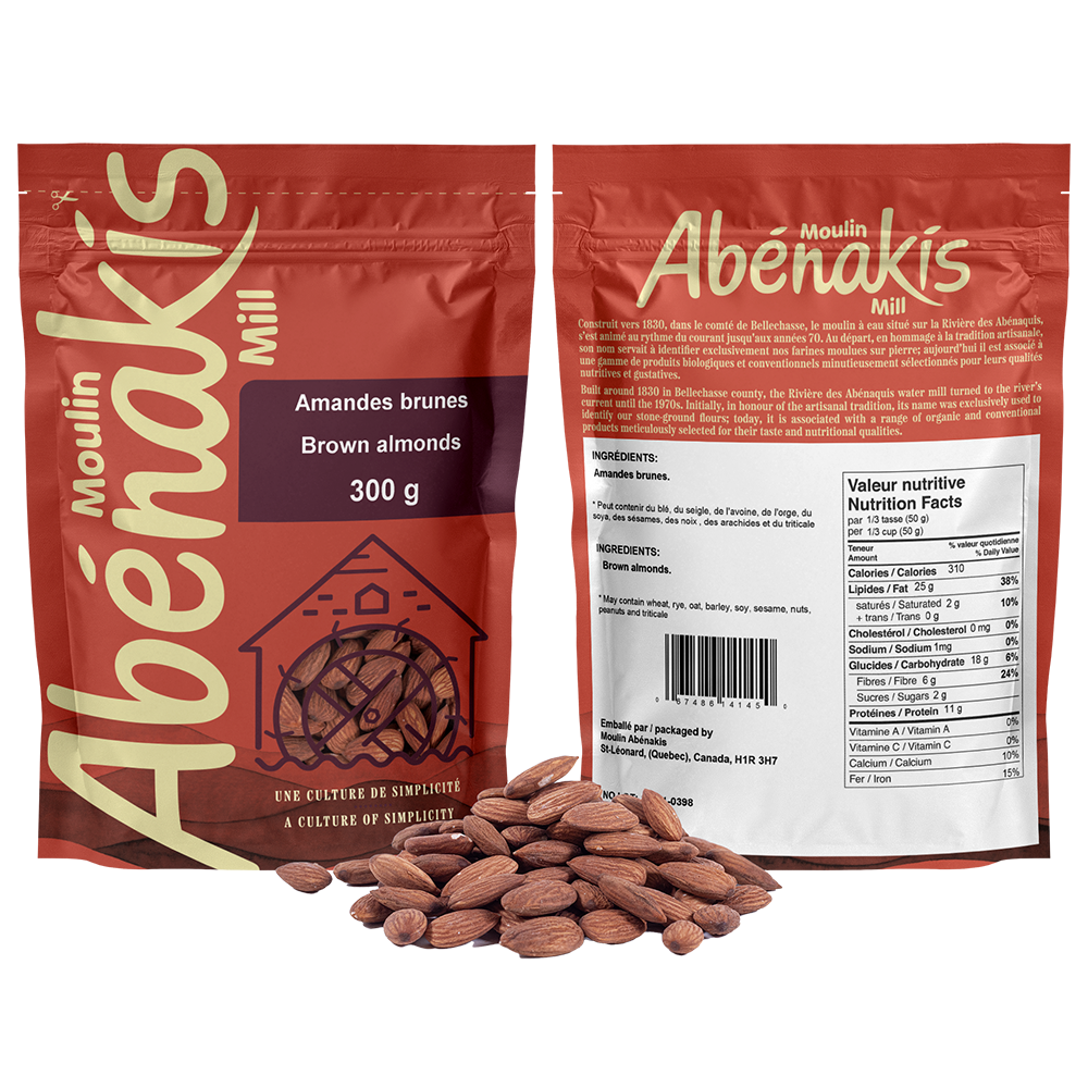 Amandes entières brunes Amandes entières brunes