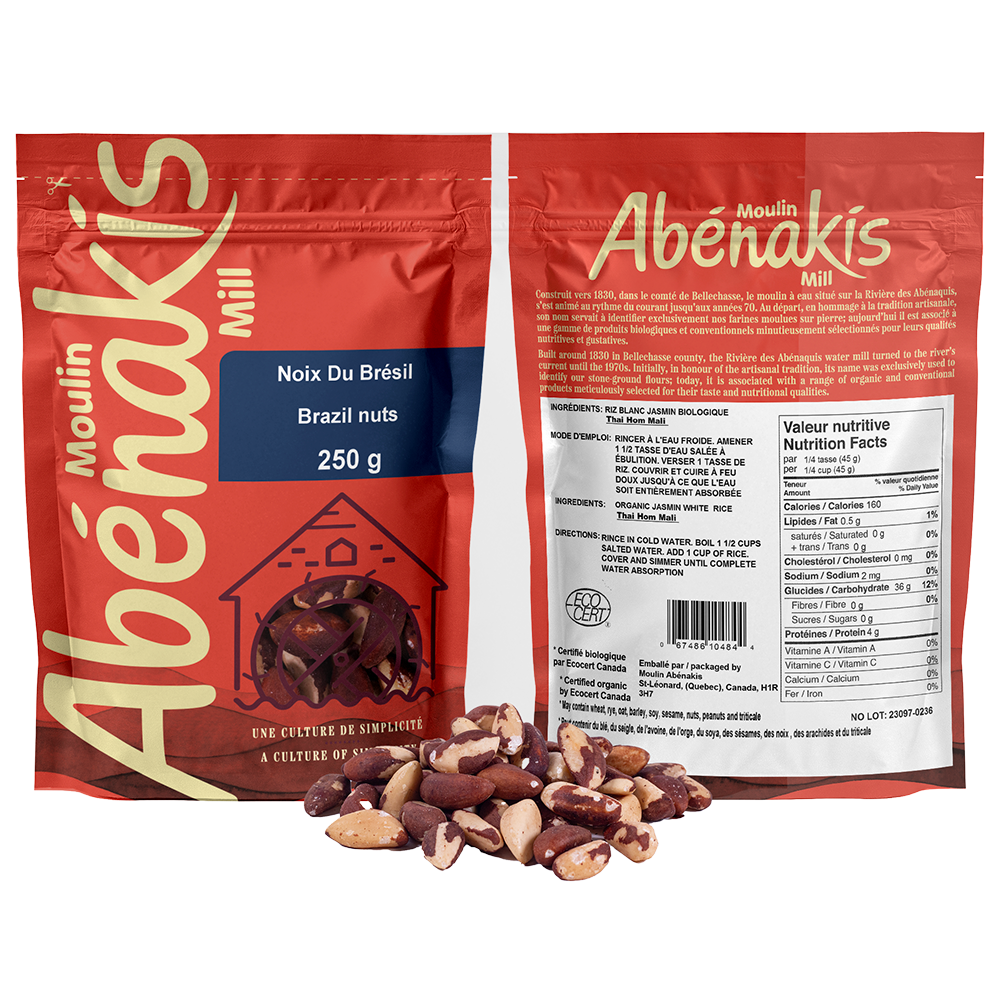 Shelled Brazil Nuts Noix du Brésil écalées - Moulin Abénakis