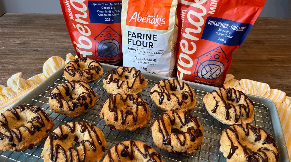 Beignes au four pépites de chocolat | Moulin Abénakis
