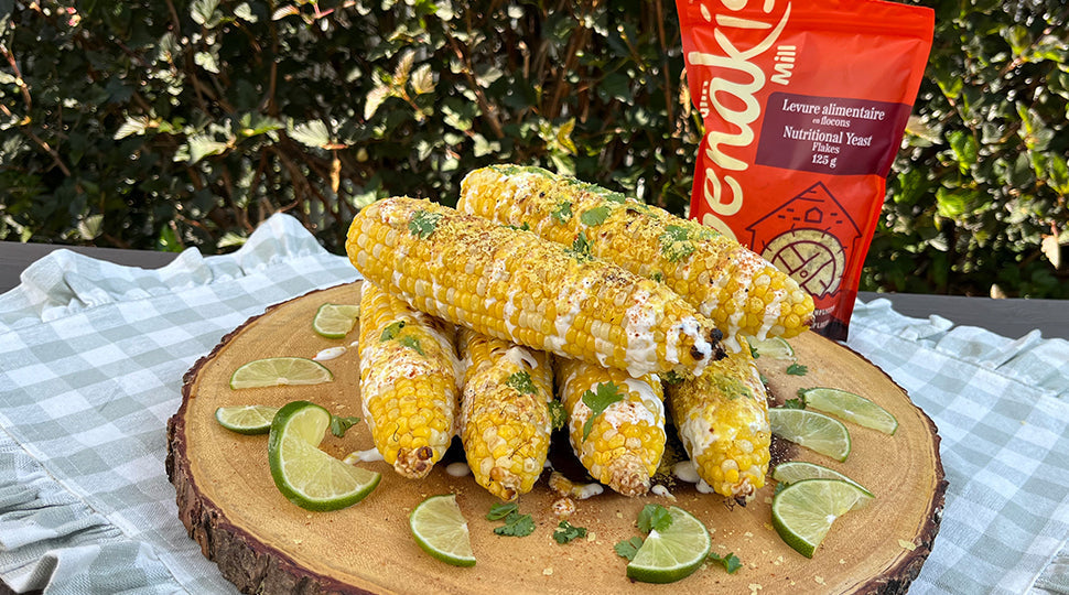 Maïs grillé style « Street Corn » à la levure alimentaire
