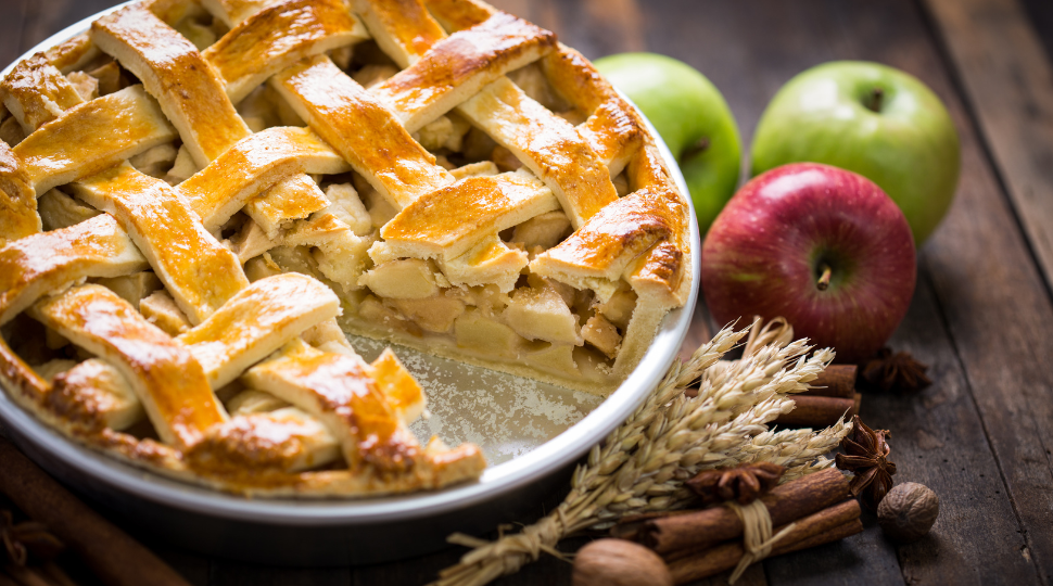 Tarte aux pommes maison de Chef Maman Marie, à la pâte brisée à l'huile