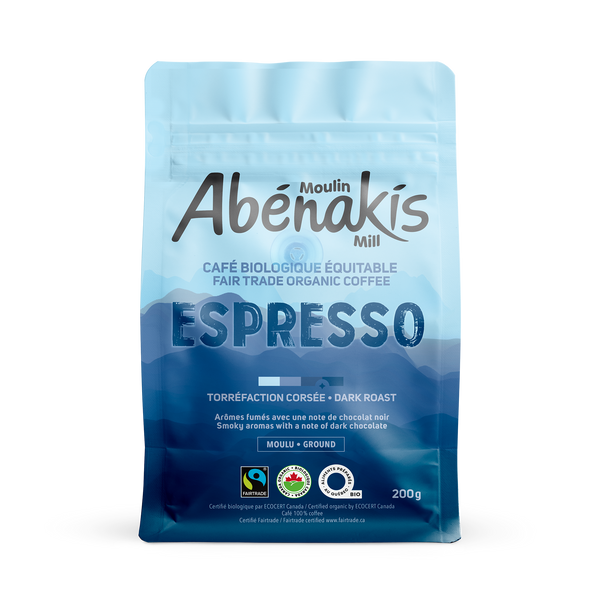 Café moulu Espresso, biologique et équitable