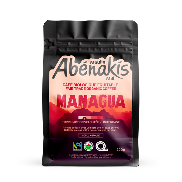 Café moulu velouté Managua, biologique et équitable