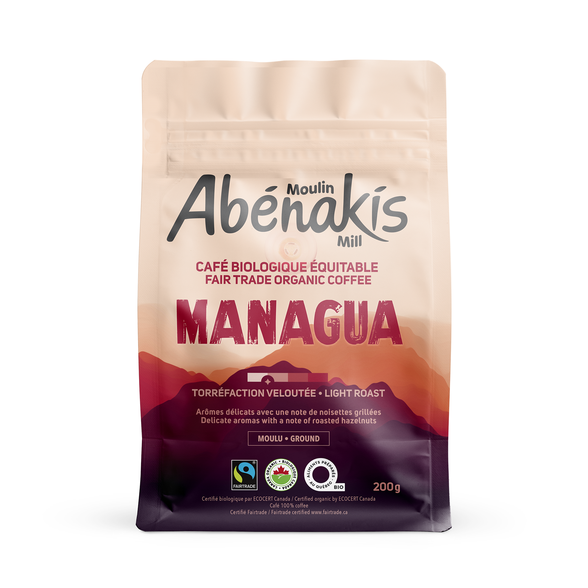 Café moulu velouté Managua, biologique et équitable