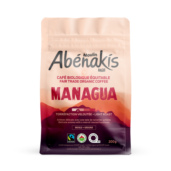 Café moulu velouté Managua, biologique et équitable