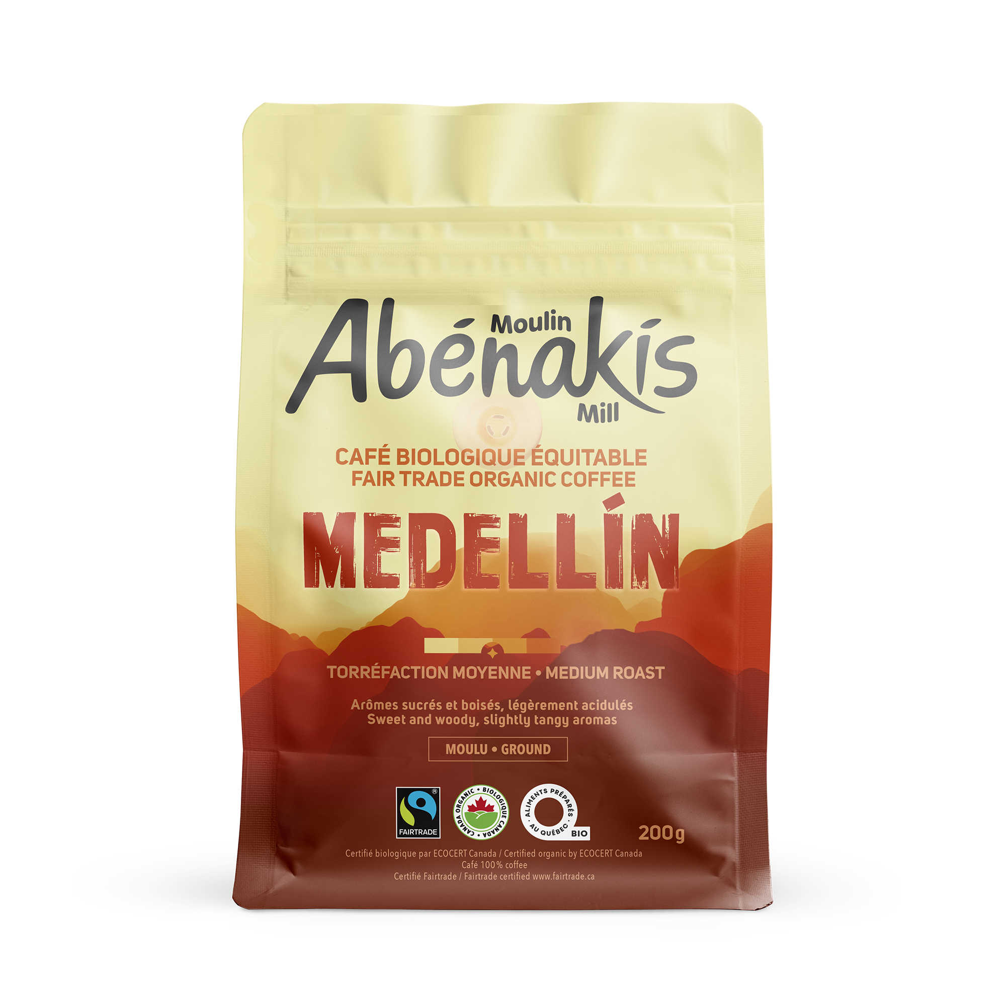 Café moulu gourmet Medellin, biologique et équitable