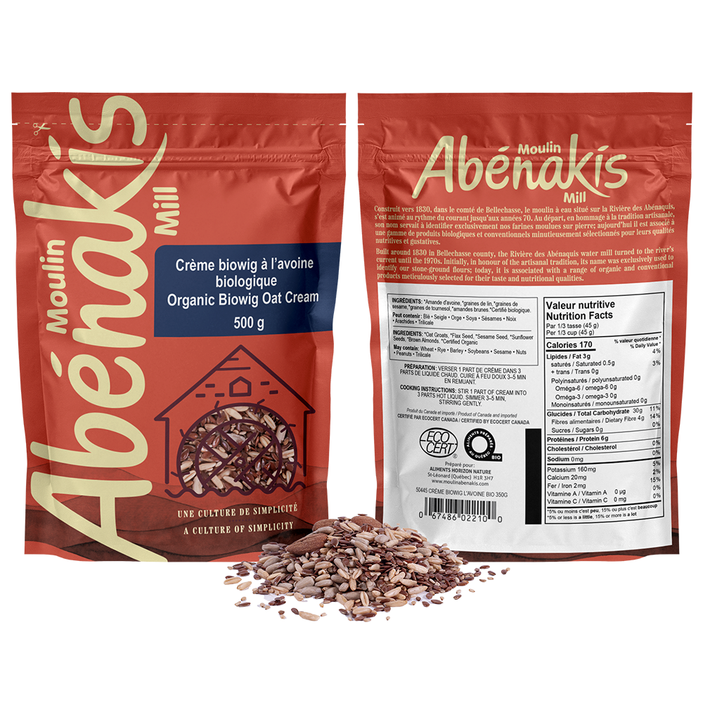 Crème Biowig à l'avoine biologique