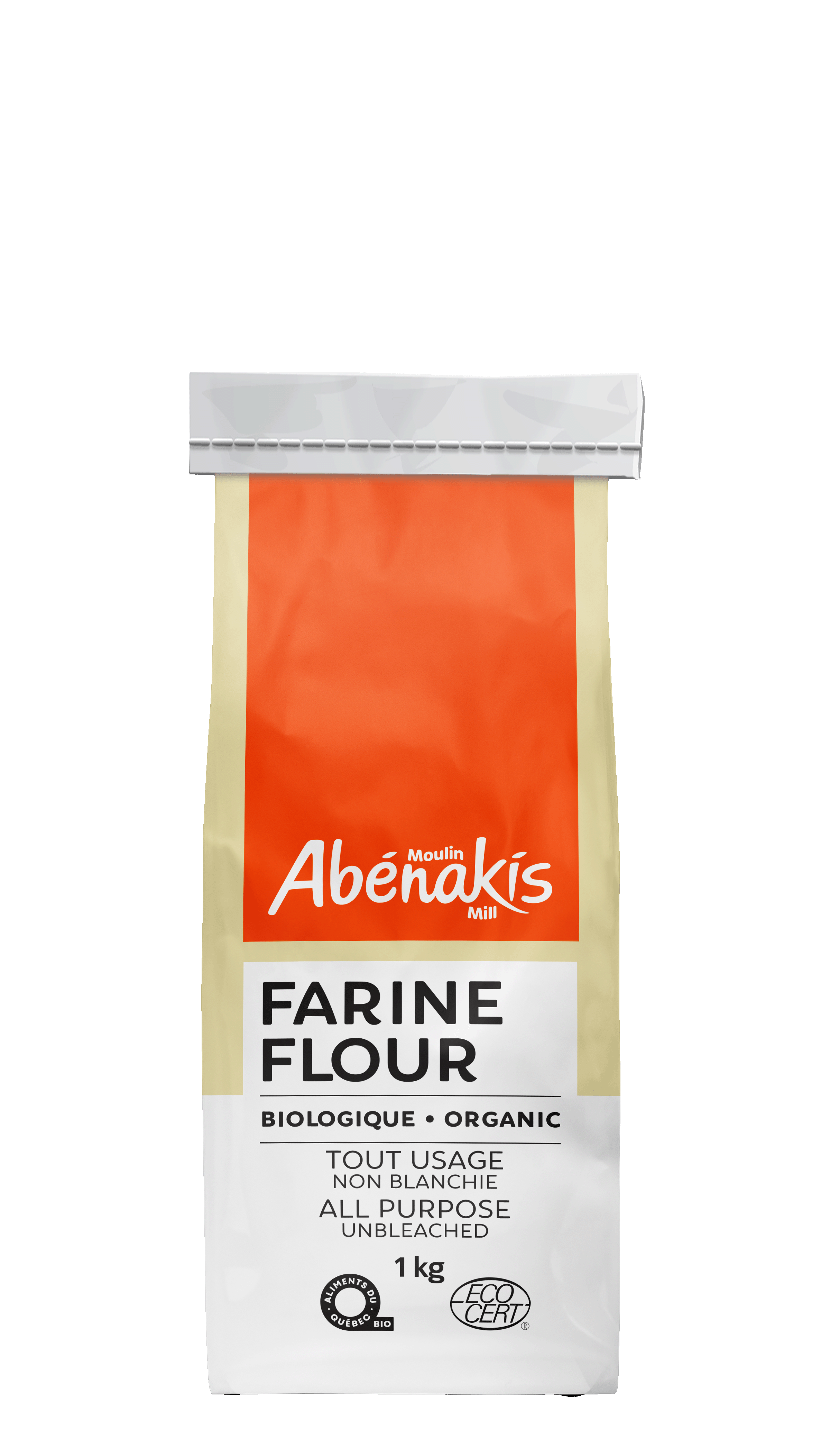 Farine tout usage non blanchie biologique