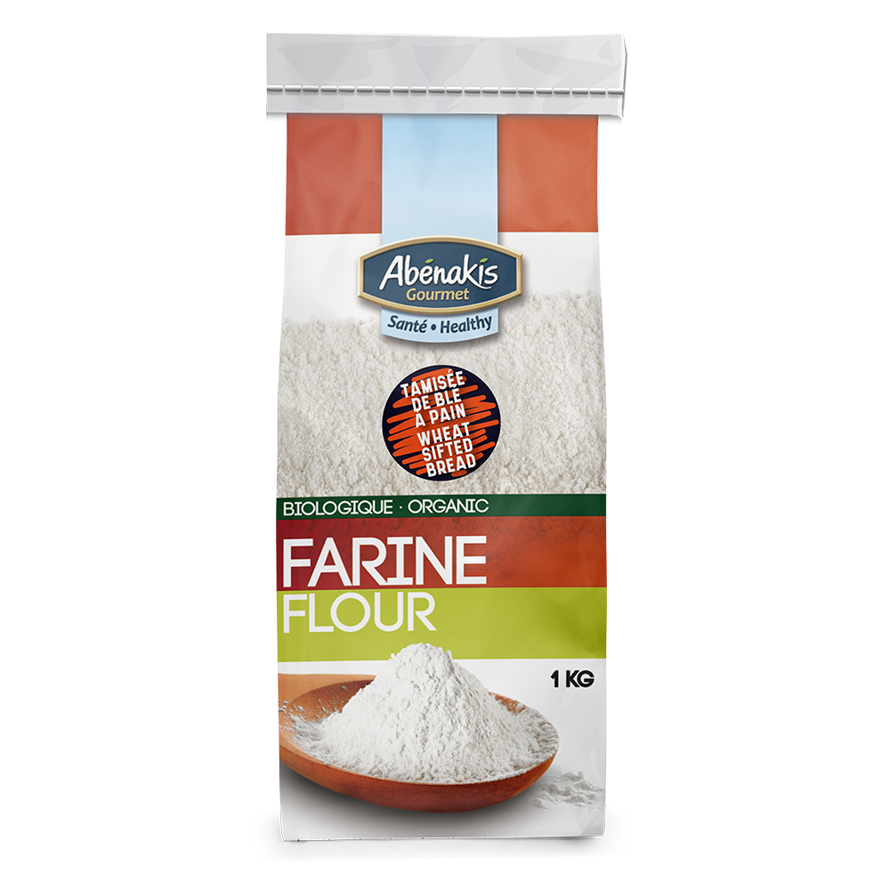 Farine tamisée de blé dur à pain biologique