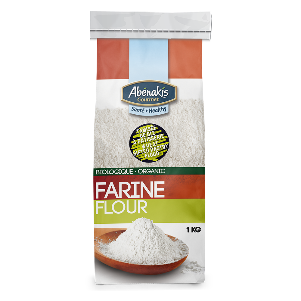 Farine tamisée de blé mou à pâtisserie biologique