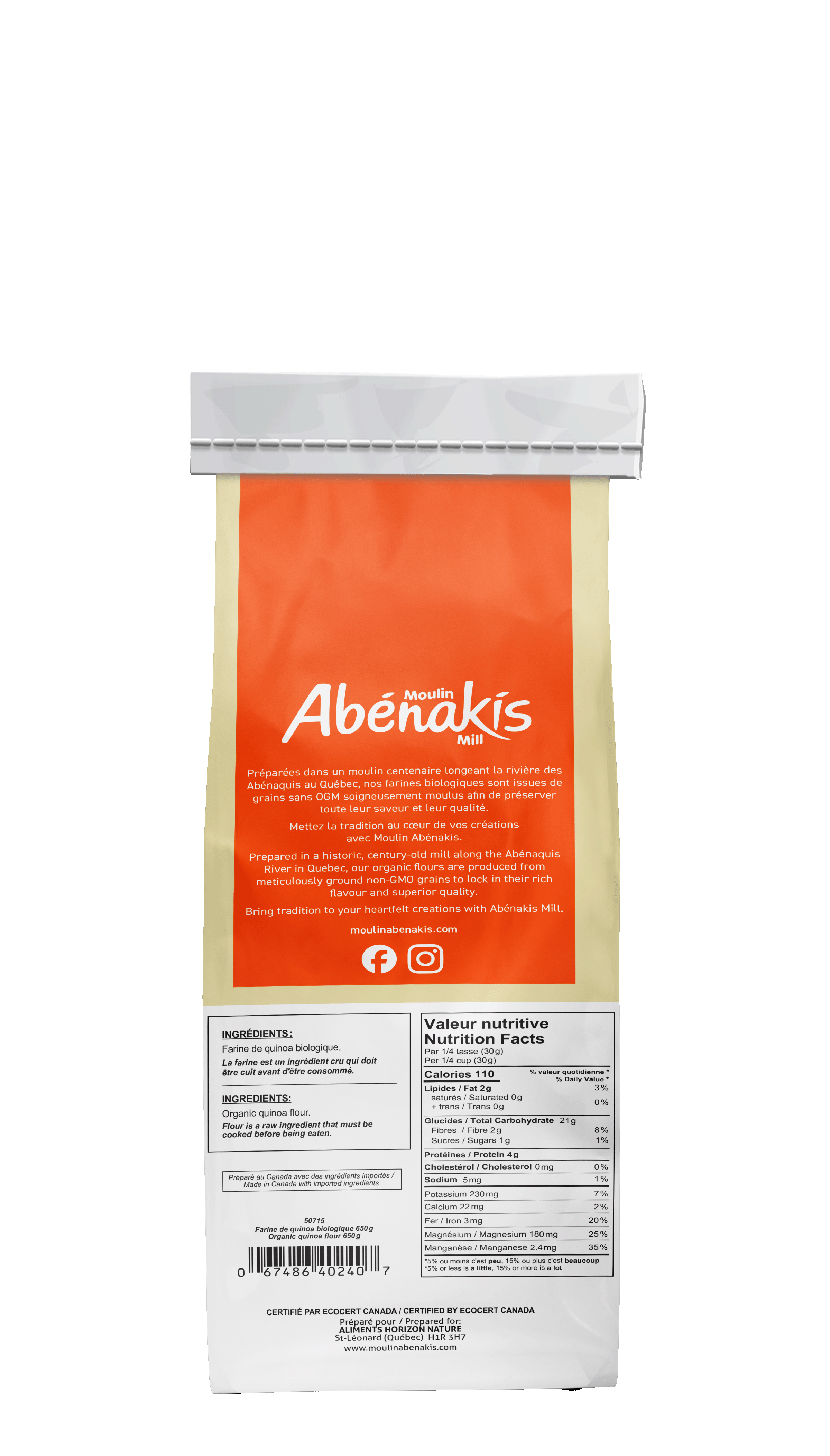 Farine de quinoa biologique