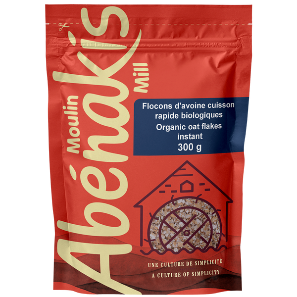 Flocons d'avoine 100% bio à cuisson rapide - Moulin Abénakis
