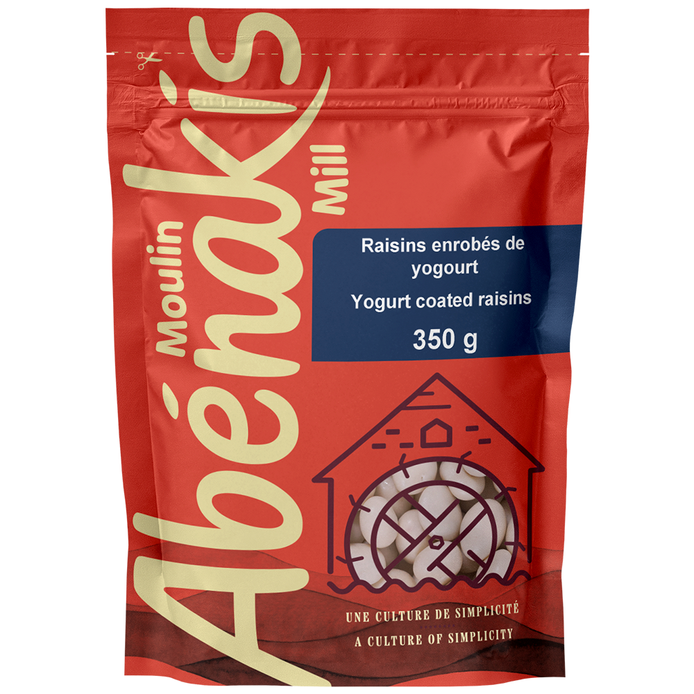 Raisins enrobés de yogourt - Moulin Abénakis