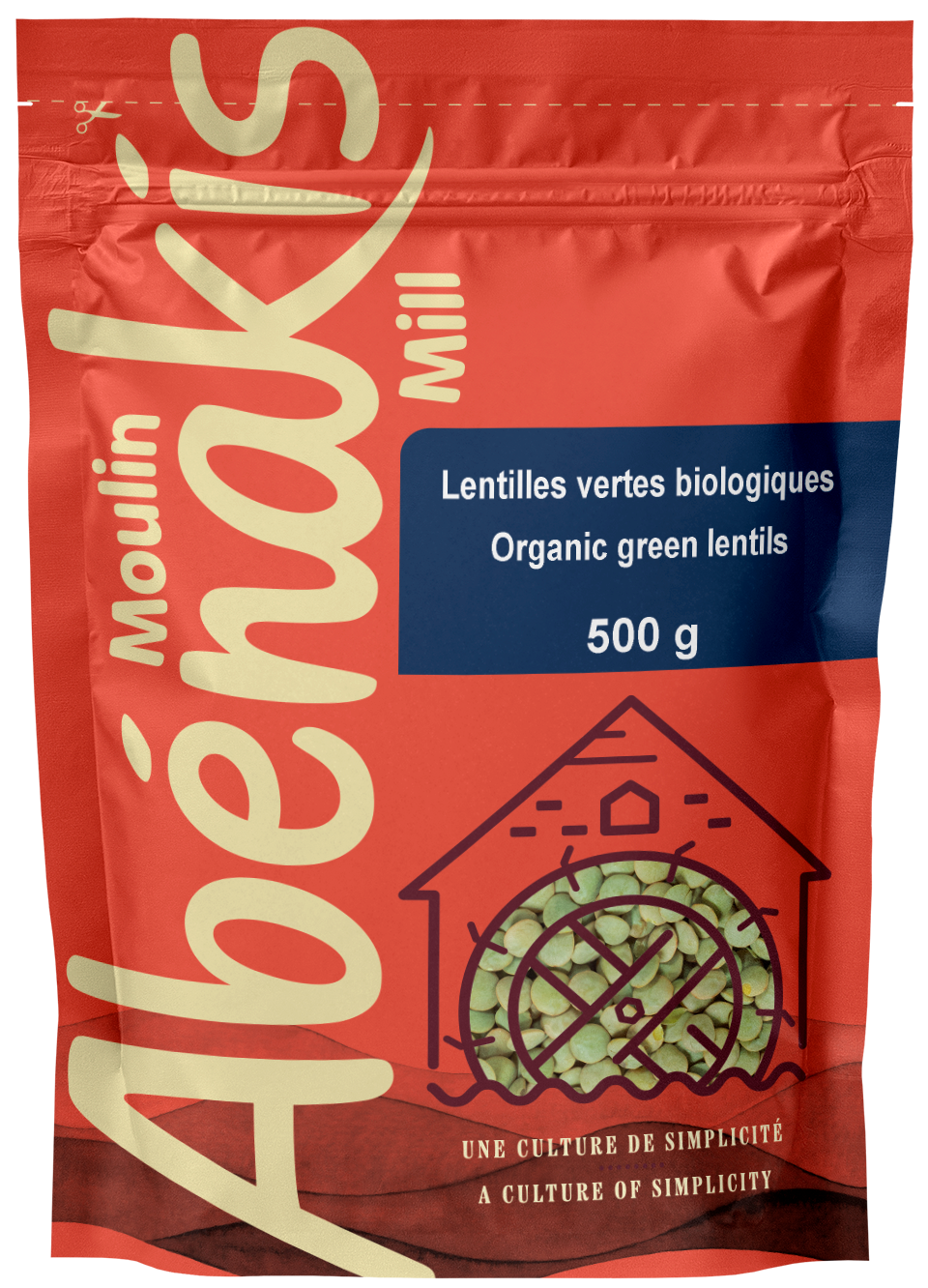 Lentilles vertes biologiques