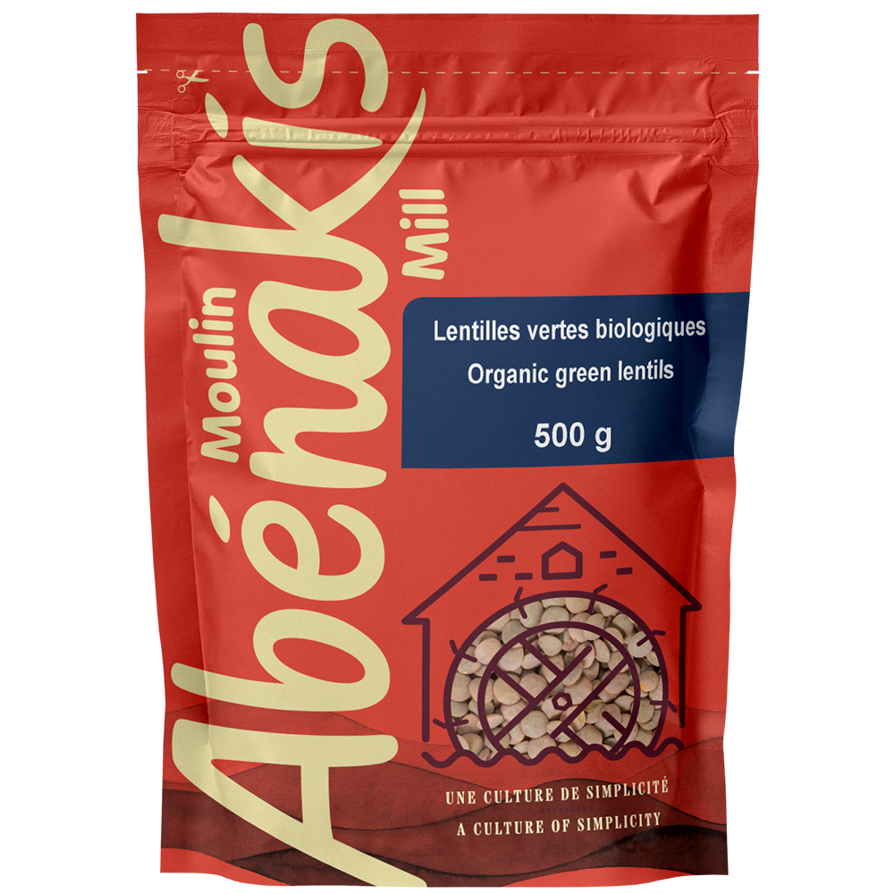 Lentilles vertes 100% biologiques - Moulin Abénakis