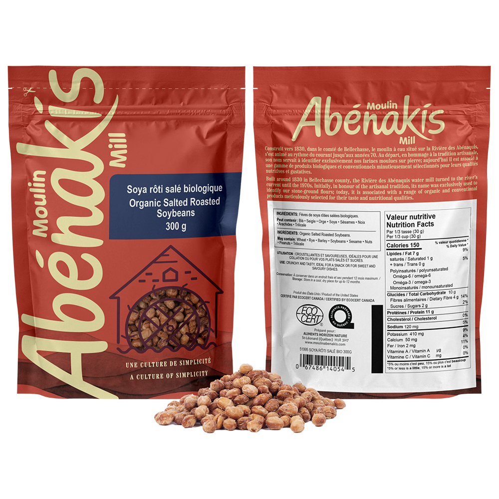 Soya rôti salé biologique