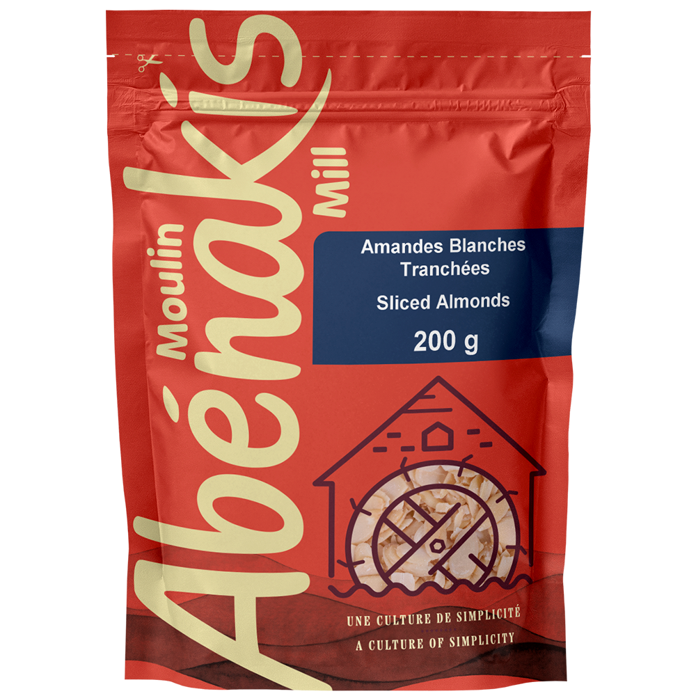 Amandes blanches tranchées - Moulin Abénakis