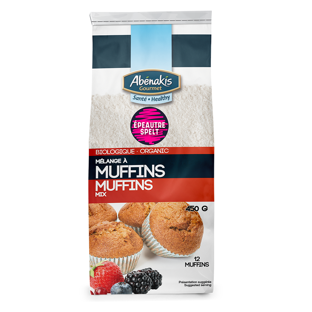 Mélange à muffins à l'épeautre 100% biologique - Moulin Abénakis