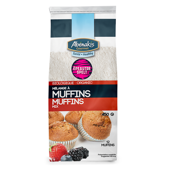 Mélange à muffins à l'épeautre 100% biologique - Moulin Abénakis