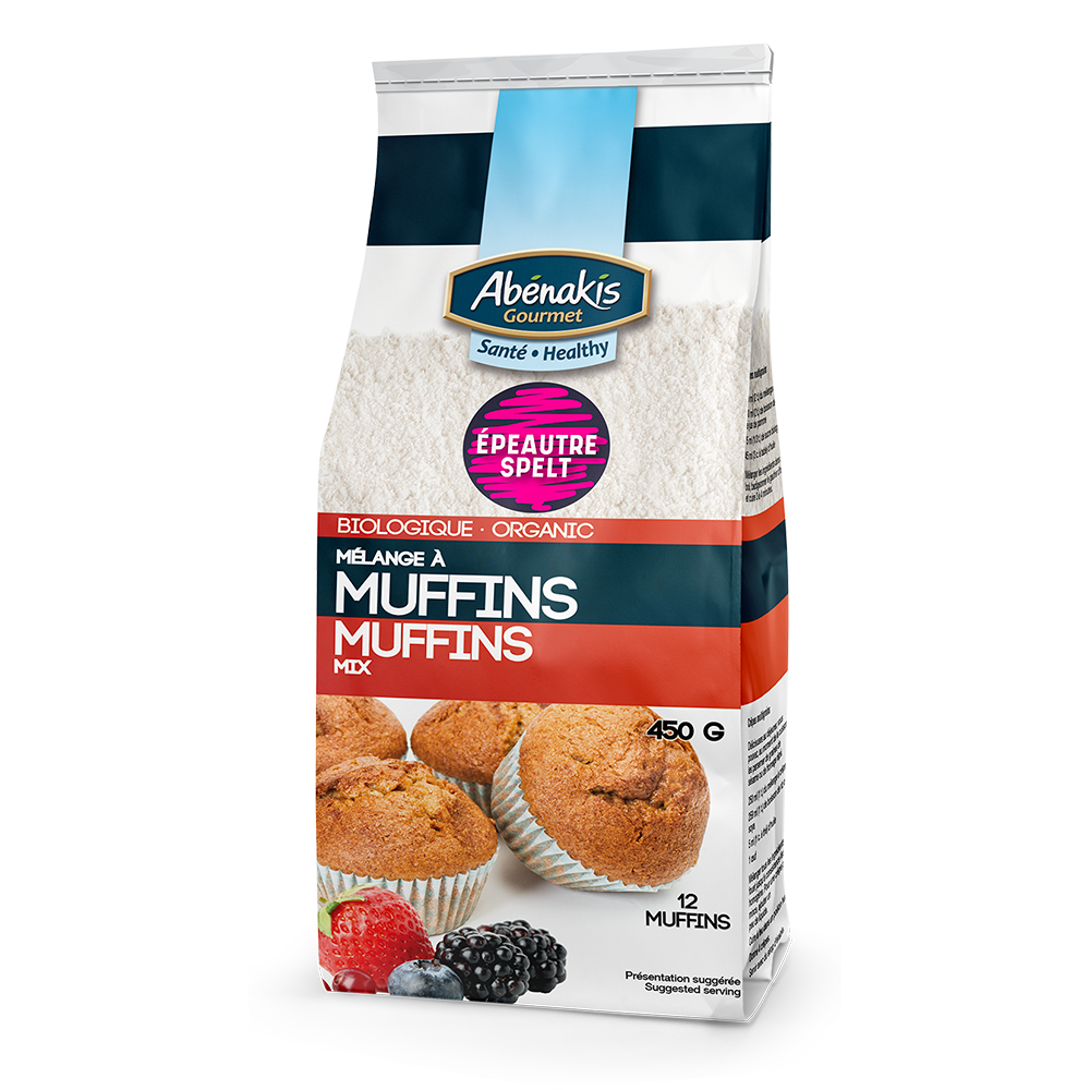 Mélange à muffins à l'épeautre 100% biologique - Moulin Abénakis